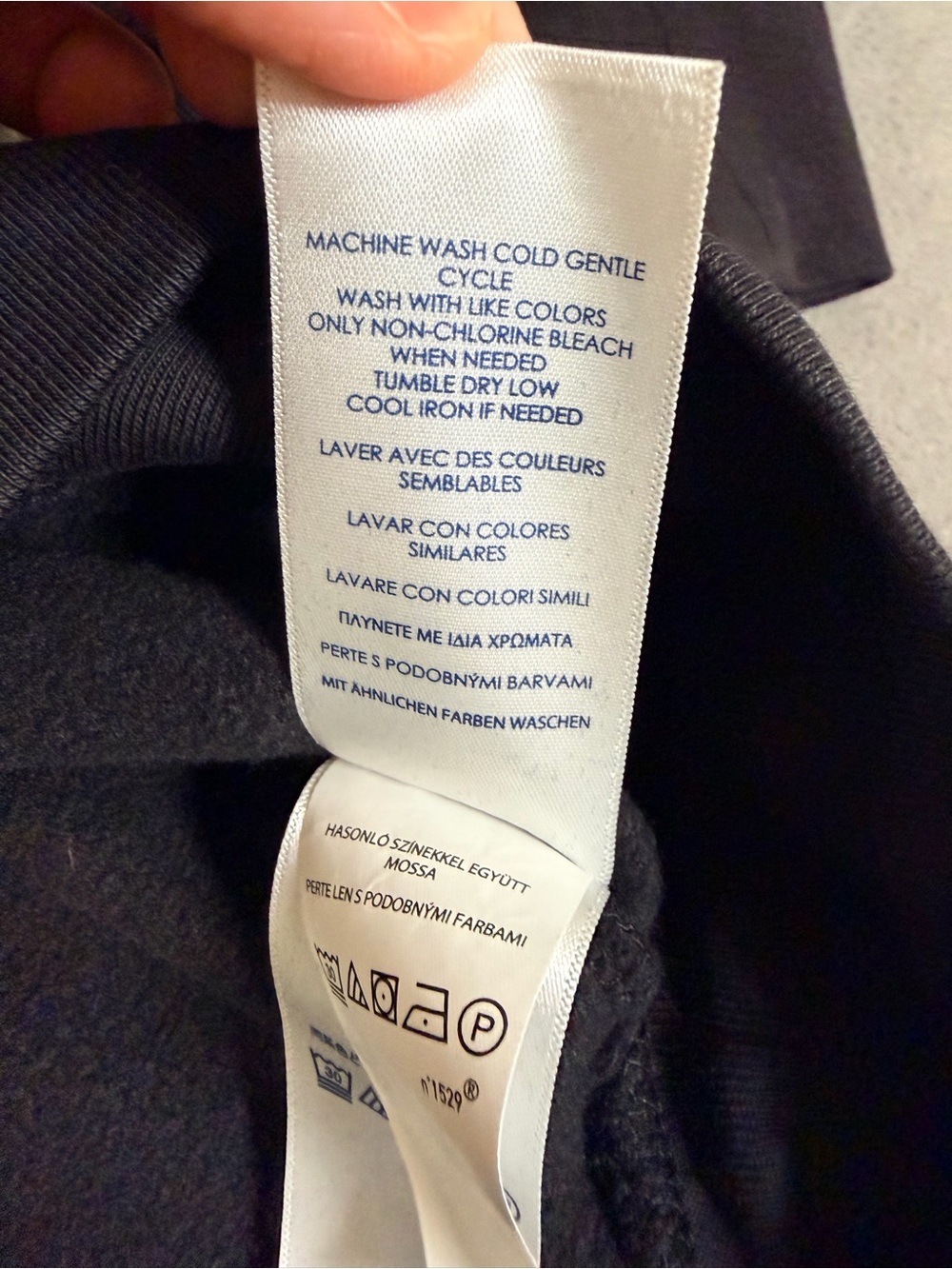 Chaps Men's Crewneck Black Sweatshirt- Large - Picture 3 of 6
